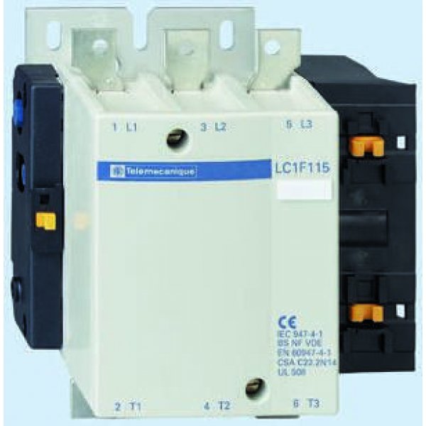 Schneider Electric LC1F185M7 3 Pole Contactor, 3NO, 180 A, 100 kW, 230 V ac Coil