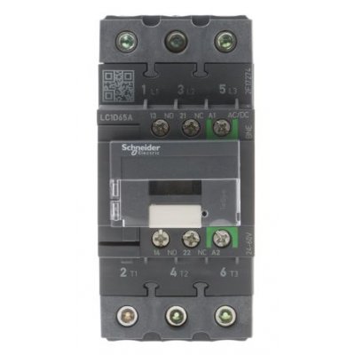 Schneider Electric LC1D65ABNE 3 Pole Contactor, 3NO, 65 A