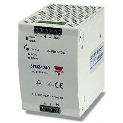 Carlo Gavazzi SPD242401B Switch Mode DIN Rail Power Supply, 240W, 24V dc/ 10A