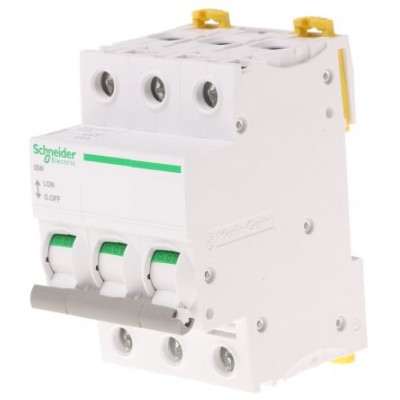 Schneider Electric A9S65392 3P Pole Isolator Switch - 125A Maximum Current, IP20