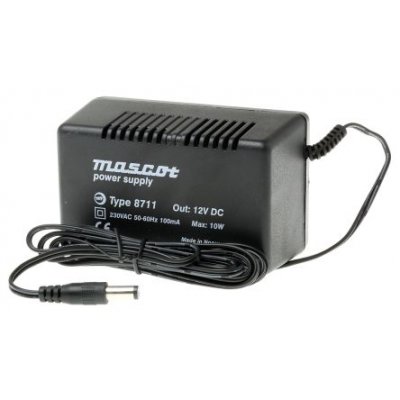 Mascot 8711-12 Plug In Power Supply 12V dc, 833mA, 1 Output Linear