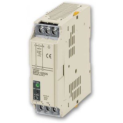 Omron S8TS-02505F Switch Mode DIN Rail Power Supply, 25W, 5V dc/ 5A