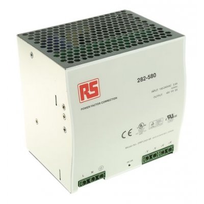 Mean Well DRP-240-48 DRP Switch Mode DIN Rail Panel Mount Power Supply, 240W, 48V dc/ 5A