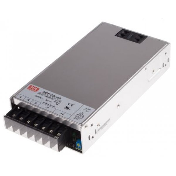 Mean Well MSP-300-48 Enclosed, Switching Power Supply, 48V dc, 7A, 336W
