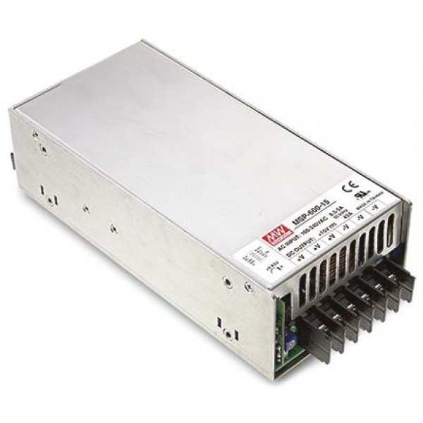 Mean Well MSP-600-36 Enclosed, Switching Power Supply, 36V dc, 17.5A, 630W