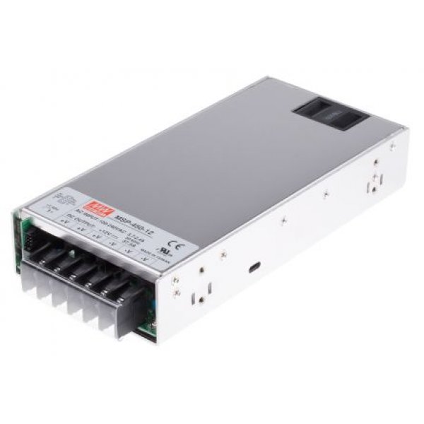 Mean Well MSP-450-12 Enclosed, Switching Power Supply, 12V dc, 37.5A, 450W