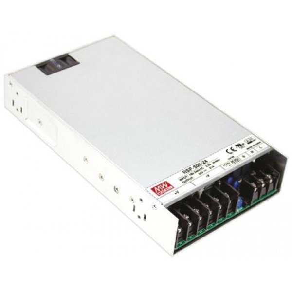 Mean Well RSP-500-15RS Enclosed, Switching Power Supply, 15V dc, 33.4A, 501W