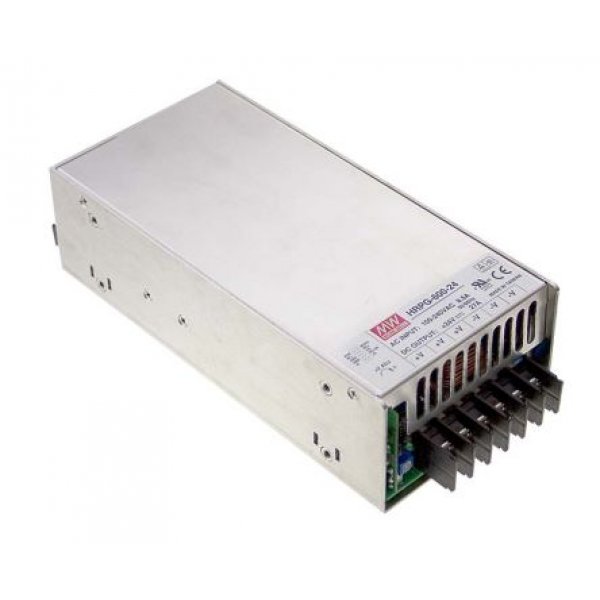 Mean Well HRPG-600-12RS Enclosed, Switching Power Supply, 12V dc, 53A, 636W