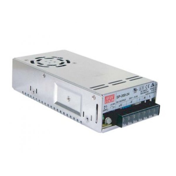Mean Well SP-200-15 Enclosed, Embedded Switch Mode Power Supply SMPS, 15V dc, 13.4A, 201W