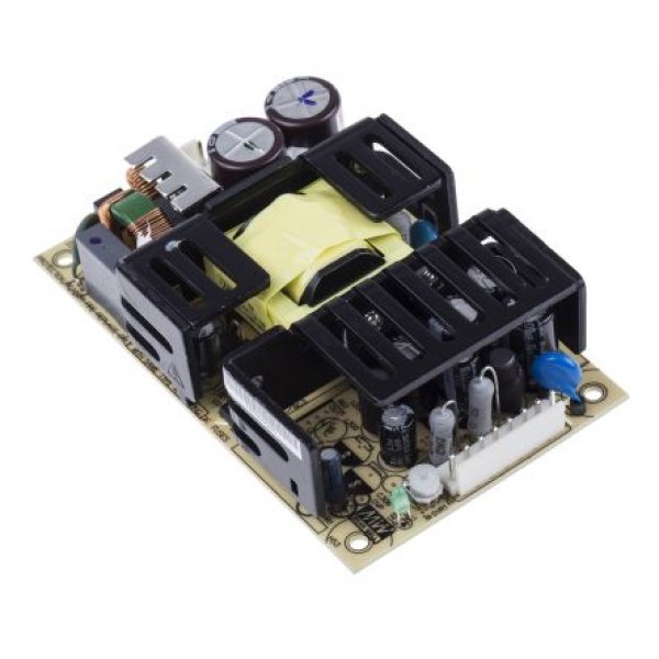Mean Well RPD-75A Open Frame, Switching Power Supply, 5 V dc, 12 V dc, 3A, 71W
