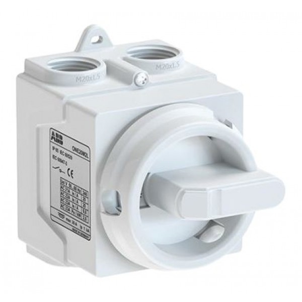 ABB ONE20M2W 2Pole Panel Mount Switch Disconnector