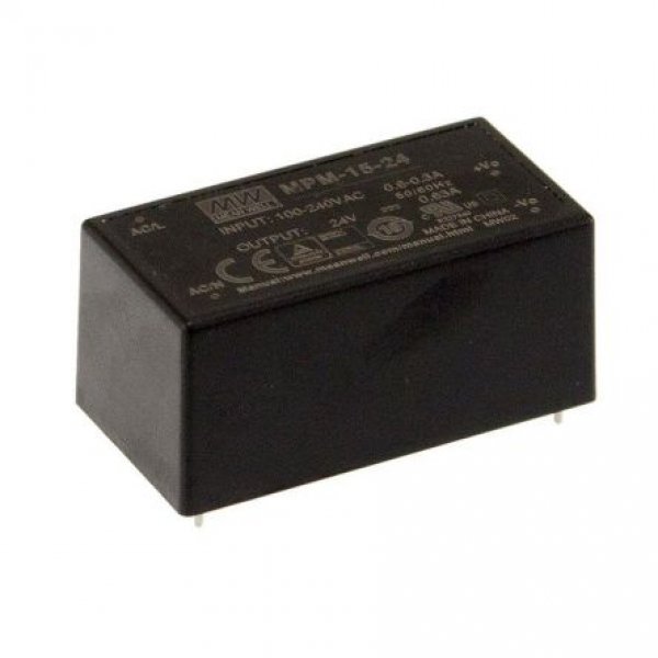 Mean Well MPM-15-3.3 Encapsulated, Switching Power Supply, 3.3V dc, 3.5A, 11.6W