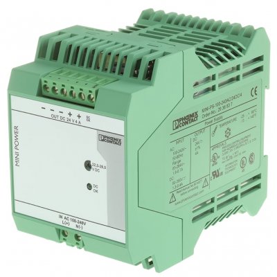 Phoenix Contact 2938837 Switch Mode DIN Rail Panel Mount Power Supply