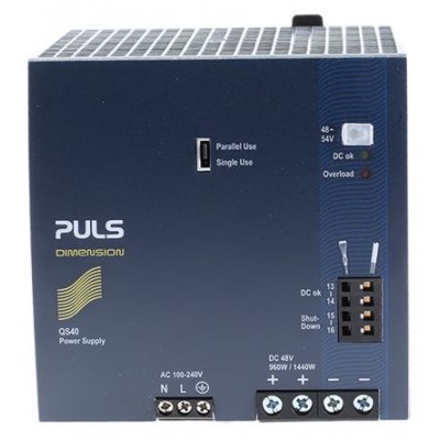 PULS QS40.481 DIMENSION Q Switch Mode DIN Rail Power Supply