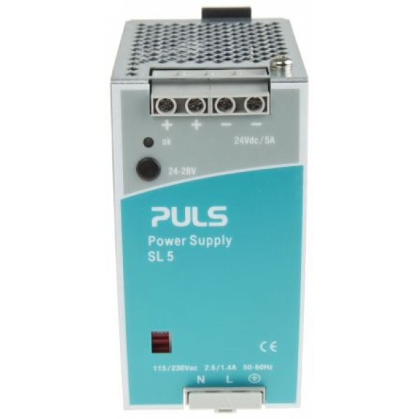 PULS SL5.102 Switch Mode DIN Rail Panel Mount Power Supply