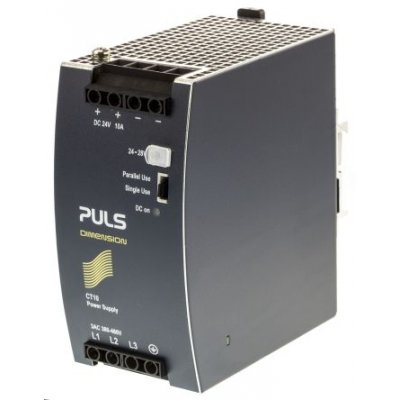 PULS CT10.241 DIN Rail Panel Mount Power Supply 24Vdc 10A