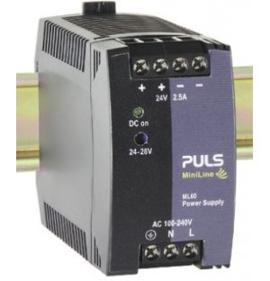 PULS ML60.122 MiniLine MLY Switch Mode DIN Rail Panel Mount Power Supply