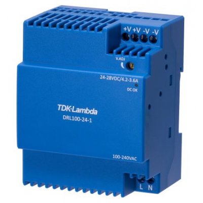 TDK-Lambda DRL-100-24-1 Switch Mode DIN Rail Power Supply