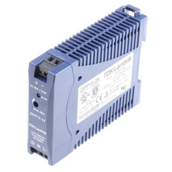 TDK-Lambda DPP15-24 Switch Mode DIN Rail Panel Mount Power Supply