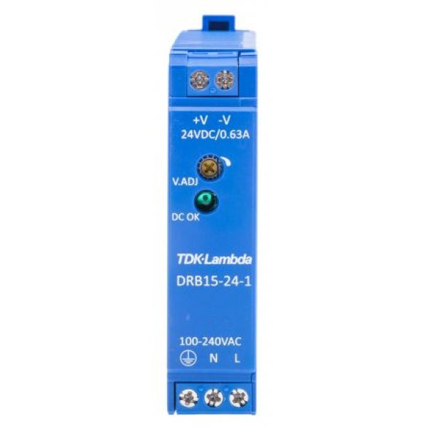 TDK-Lambda DRB-15-24-1 Switch Mode DIN Rail Power Supply