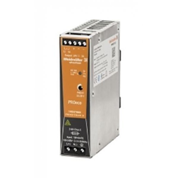 Weidmuller 1469570000 PRO ECO DIN Rail Power Supply, 72W, 12V dc/ 6A