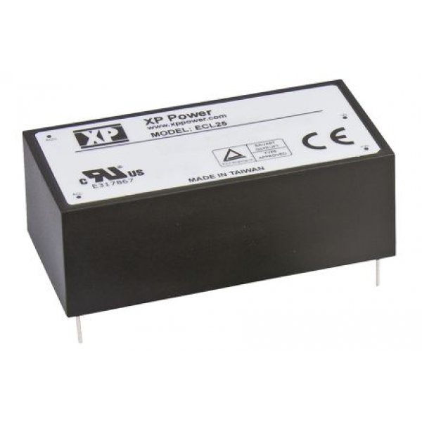 XP Power ECL30UT03-E Switching Power Supply, 5 V dc, ±15 V dc, 3 A, 500mA, 30W, Triple Output