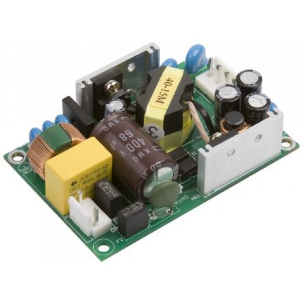 XP Power ECP40UD03 Switching Power Supply, 5 V dc, 24 V dc, 1.3 A, 7.8 A, 40W, Dual Output