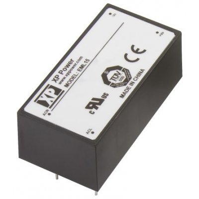 XP Power EML15US24-E Switching Power Supply, 24V dc, 630mA, 15W, 1 Output