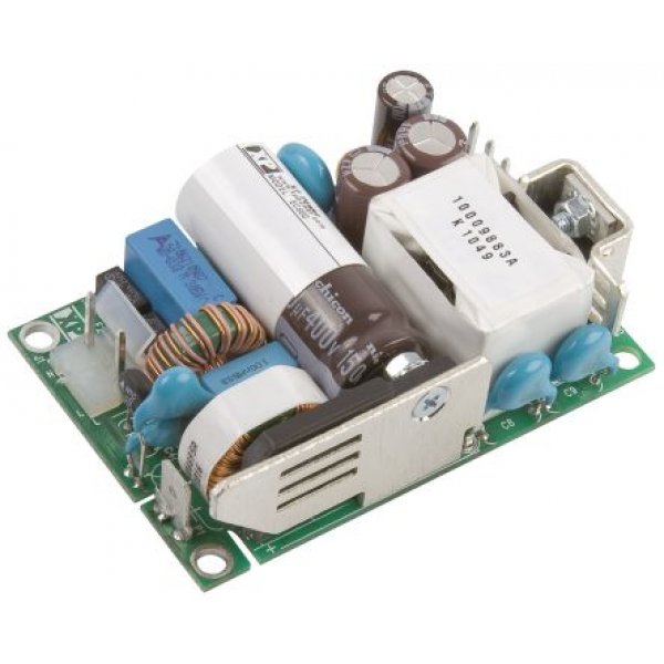 XP Power ECS60US15 Switching Power Supply, 15V dc, 4A, 60W, 1 Output