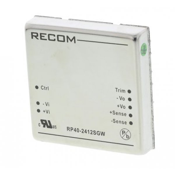 Recom RP40-2412SGW Isolated DC-DC Converter Through Hole