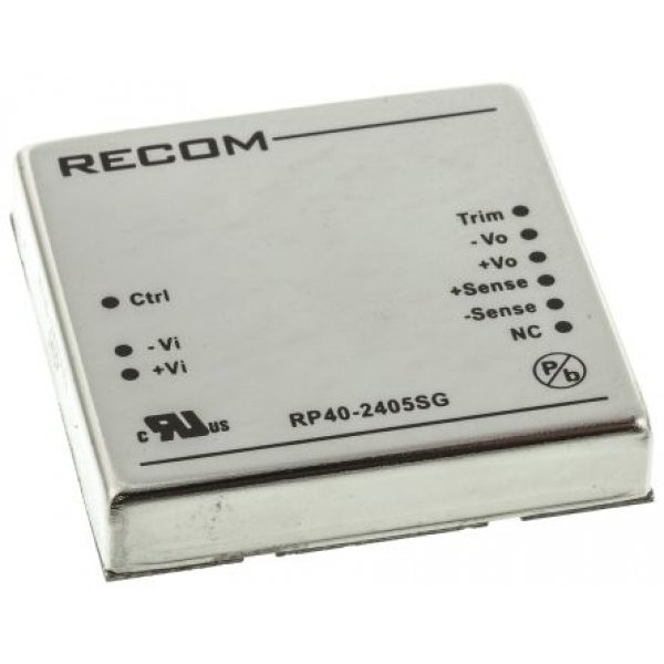 Recom RP40-2405SG Isolated DC-DC Converter Through Hole