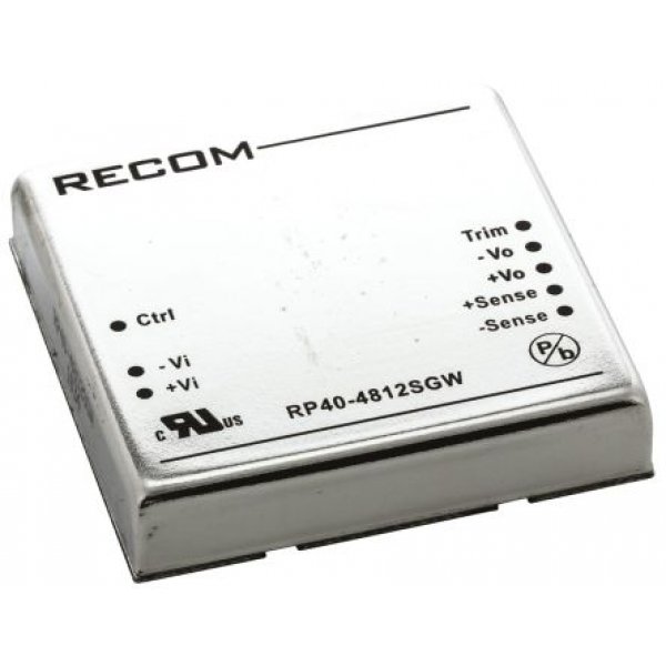 Recom REM10-2412S/A Isolated DC-DC Converter Through Hole