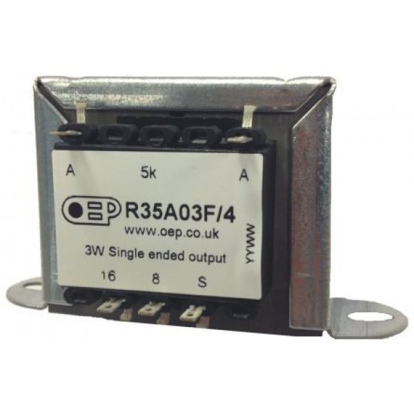 OEP R35A03F/4 5kΩ: 8 Ω/16 Ω, 3W Single Ended Output Transformer for EL84