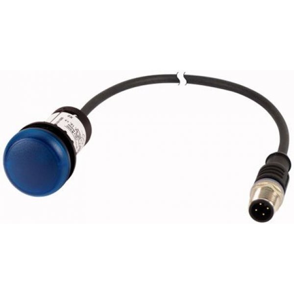 Eaton C22-L-B-24-P5 Blue LED Indicator, 22.5mm Cutout, IP67, IP69K, Round, 24 V ac/dc