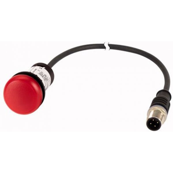 Eaton 181621 C22-L-R-24-P3 Red LED Indicator, 22.5mm Cutout, IP67, IP69K, Round, 24 V ac/dc