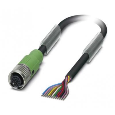 Phoenix Contact 1430637 M12 12-Pin 5m Female Cable & Connector