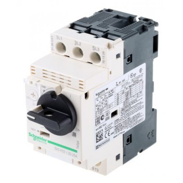 Schneider Electric GV2P22 20 → 25 A TeSys Motor Protection Circuit Breaker