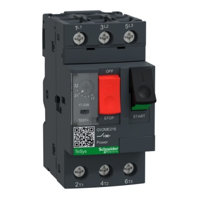Schneider Electric GV2ME06 1 → 1.6 A TeSys Motor Protection Circuit Breaker