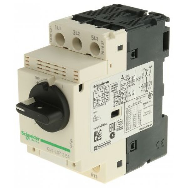 Schneider Electric GV2L07  1.6 → 2.5 A TeSys Motor Protection Circuit Breaker
