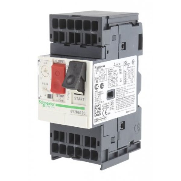 Schneider Electric GV2ME103  4 → 6.3 A TeSys Motor Protection Circuit Breaker