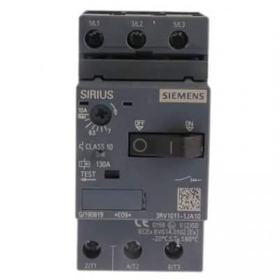 Siemens 3RV1011-1JA10 Motor Protection Circuit Breaker