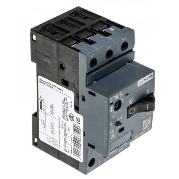 Siemens 3RV1011-1AA10 Motor Protection Circuit Breaker