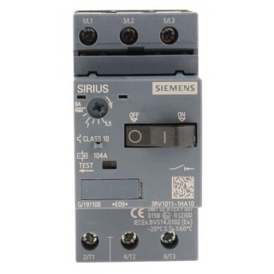 Siemens 3RV1011-1HA10 Motor Protection Circuit Breaker
