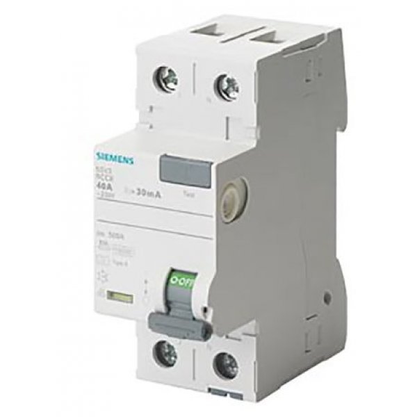Siemens 5SV3612-6 2P 25 A, Instantaneous RCD Switch