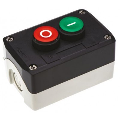 Schneider Electric XALD213 Spring Return Enclosed Push Button - SPST, SPST, Polycarbonate