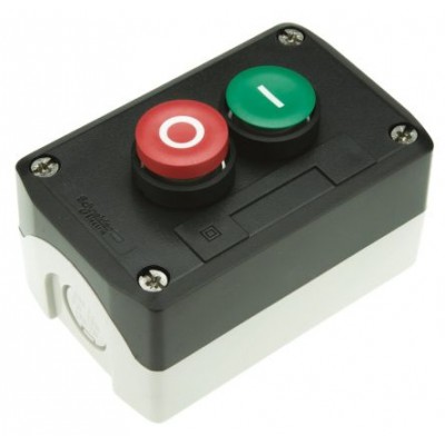 Schneider Electric XALD214 Spring Return Push Button Control Station, Polycarbonate