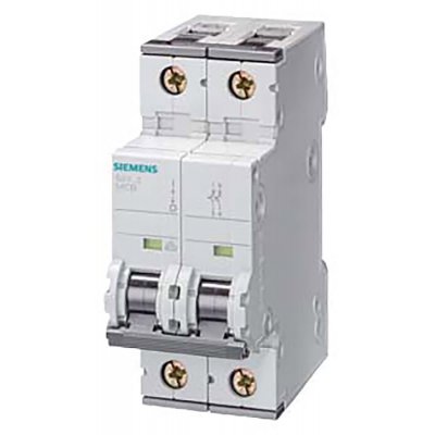 Siemens 5SY4550-6  MCB Mini Circuit Breaker, 1 + N, 50 A, 10 kA, Curve B