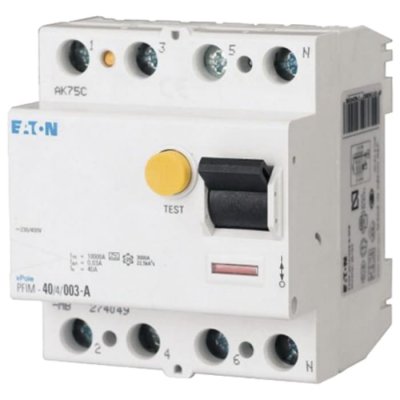 Eaton PFIM-80/4/03-MW 4P 80 A, Instantaneous RCD, Trip Sensitivity 300mA