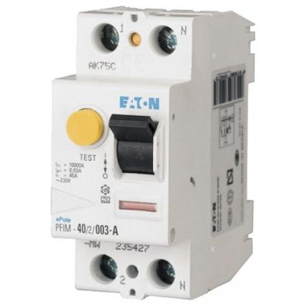 Eaton PFIM-16/2/001-MW 2P 16 A Instantaneous RCD, Trip Sensitivity 10mA