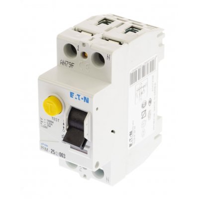 Eaton 235390 2P 25 A, RCD Switch, Trip Sensitivity 30mA, DIN Rail Xboard PFIM